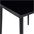 vidaXL 5 Piece Poly Rattan Garden Dining Set with Cushions in Black