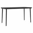vidaXL 5 Piece Poly Rattan Garden Dining Set with Cushions in Black