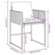 vidaXL 9 Piece Rattan Garden Dining Set in Grey/Brown