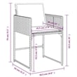 vidaXL 9 Piece Rattan Garden Dining Set in Grey