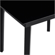 vidaXL 5 Piece Poly Rattan Garden Dining Set with Cushions in Black