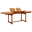 vidaXL 9 Piece Garden Dining Set in Brown