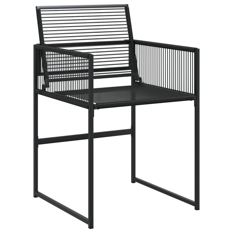 vidaXL Rattan Garden Dining Set in Black