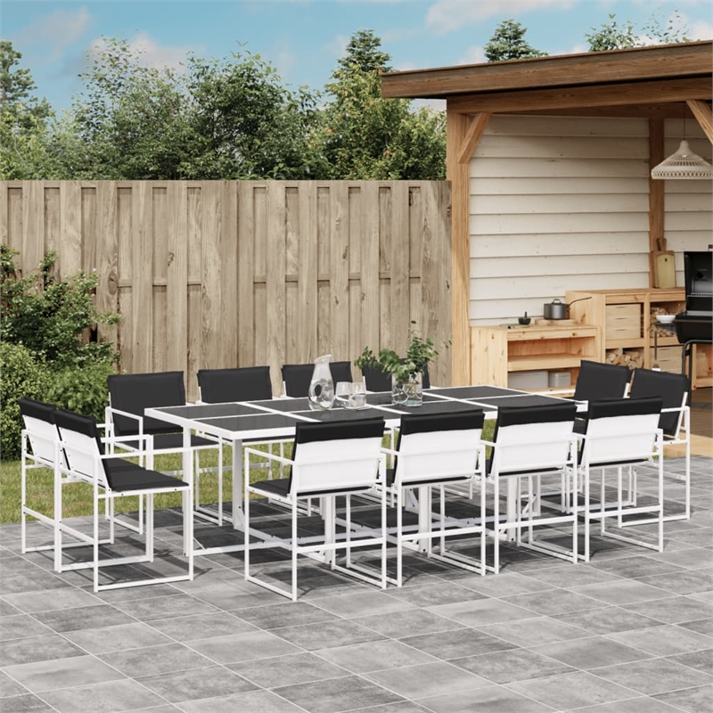 vidaXL 13 Piece Garden Dining Set in Anthracite