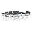 vidaXL 13 Piece Garden Dining Set in Anthracite
