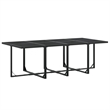 vidaXL Steel Garden Dining Set in Black