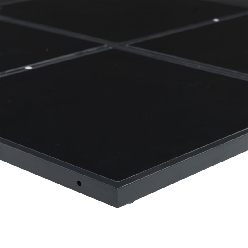 vidaXL Steel Garden Dining Set in Black