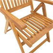 vidaXL 5 Piece Garden Dining Set in Brown