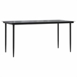vidaXL 5 Piece Poly Rattan Garden Dining Set in Black/Dark Grey