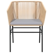vidaXL 4 Piece Garden Dining Set in Black in Brown
