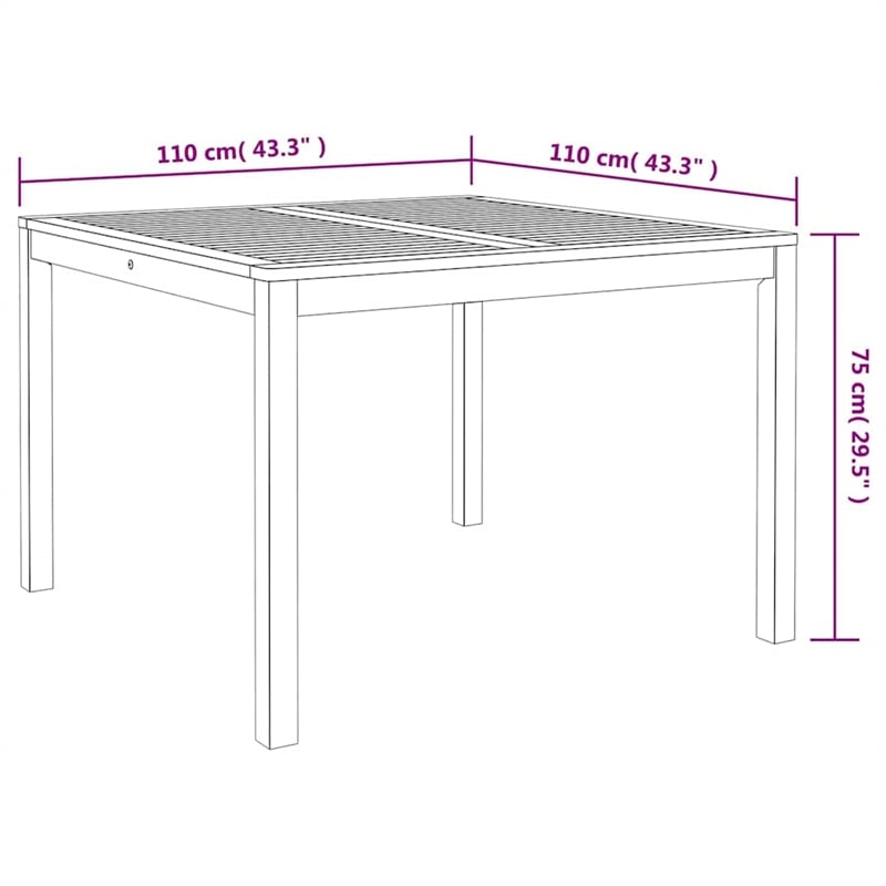 vidaXL Poly Rattan Garden Dining Set in Black