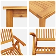 vidaXL 5 Piece Garden Dining Set in Brown
