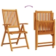 vidaXL 5 Piece Garden Dining Set in Brown