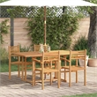 vidaXL 5 Piece Garden Dining Set in Brown