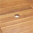 vidaXL Solid Teak Wood Garden Dining Set in Brown