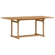 vidaXL Solid Teak Wood Garden Dining Set in Brown