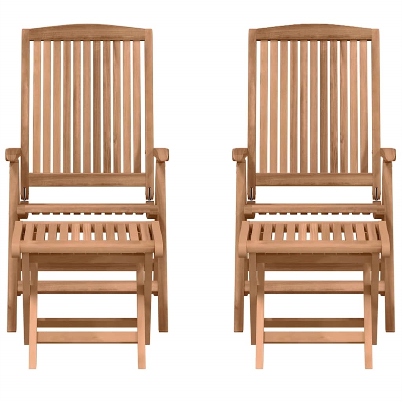 vidaXL Solid Teak Wood Garden Dining Set in Brown