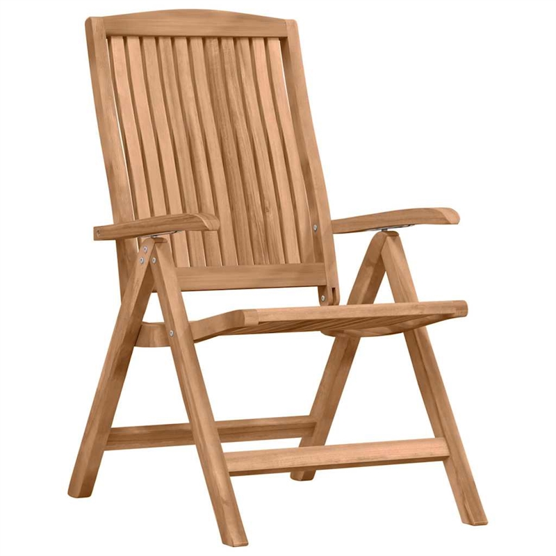 vidaXL Solid Teak Wood Garden Dining Set in Brown