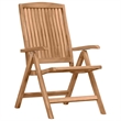 vidaXL Solid Teak Wood Garden Dining Set in Brown