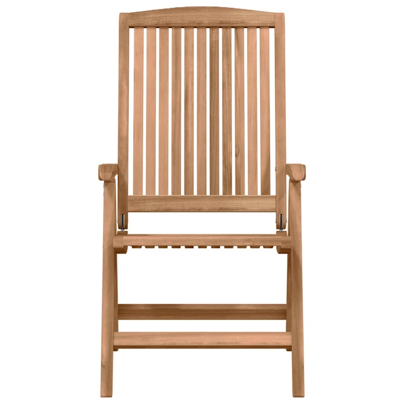 vidaXL Solid Teak Wood Garden Dining Set in Brown