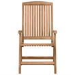 vidaXL Solid Teak Wood Garden Dining Set in Brown