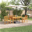 vidaXL 5 Piece Garden Dining Set in Brown
