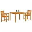 vidaXL Solid Acacia Wood Garden Dining Set in Brown
