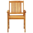 vidaXL Solid Acacia Wood Garden Dining Set in Brown