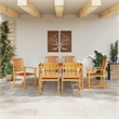 vidaXL 5 Piece Garden Dining Set in Brown