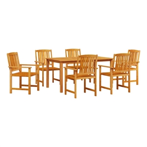 vidaXL 5 Piece Garden Dining Set in Brown