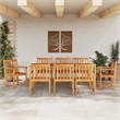 vidaXL 7 Piece Garden Dining Set in Brown