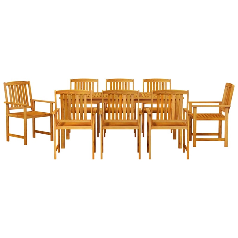 vidaXL 7 Piece Garden Dining Set in Brown