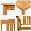 vidaXL 5 Piece Garden Dining Set in Brown