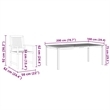 vidaXL 7 Piece Garden Dining Set in Brown