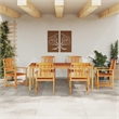 vidaXL 7 Piece Garden Dining Set in Brown