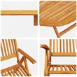 vidaXL 7 Piece Garden Dining Set in Brown