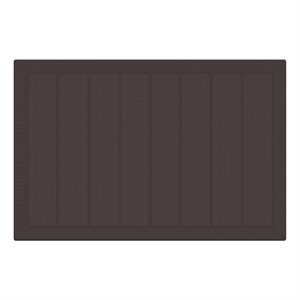 vidaXL 5 Piece Poly Rattan Garden Dining Set in Brown