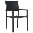 vidaXL 5 Piece Powder-Coated Steel Garden Dining Set in Black