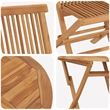 vidaXL Solid Acacia Wood Garden Dining Set in Brown