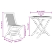 vidaXL Solid Acacia Wood Garden Dining Set in Brown
