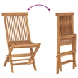 vidaXL Solid Acacia Wood Garden Dining Set in Brown