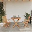 vidaXL Solid Acacia Wood Garden Dining Set in Brown
