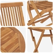 vidaXL Solid Acacia Wood Garden Dining Set in Brown