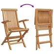 vidaXL Solid Acacia Wood Garden Dining Set in Brown