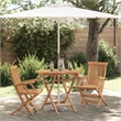vidaXL Solid Acacia Wood Garden Dining Set in Brown