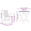 vidaXL Solid Acacia Wood Garden Dining Set in Brown