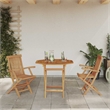 vidaXL Solid Acacia Wood Garden Dining Set in Brown