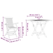 vidaXL Solid Acacia Wood Garden Dining Set in Brown