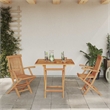 vidaXL Solid Acacia Wood Garden Dining Set in Brown