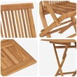 vidaXL Solid Acacia Wood Garden Dining Set in Brown